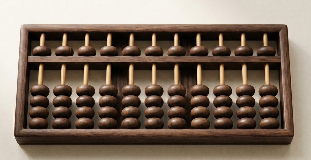 Wooden soroban abacus — symbolising EDEN mental arithmetic training